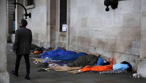 Londra  - evsizler - İngiltere  - Sputnik Türkiye