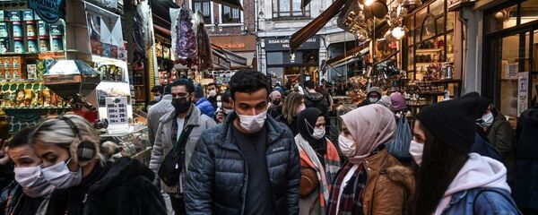 İstanbul - koronavirüs - maske İstanbul - koronavirüs - maske - Sputnik Türkiye