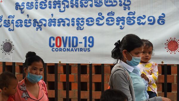 Kamboçya - maske - koronavirüs - Sputnik Türkiye