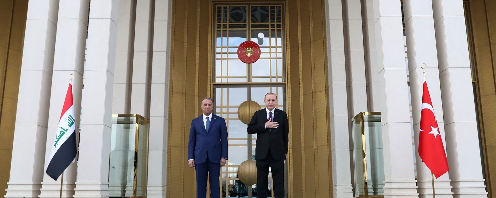 Irak Başbakanı Kazımi, Erdoğan - Sputnik Türkiye, 1920, 10.11.2021
