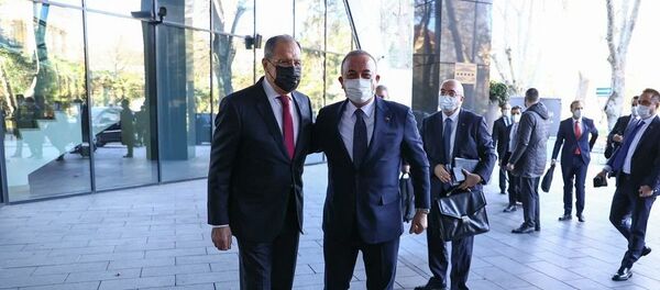 Sergey Lavrov - Mevlüt Çavuşoğlu, Soçi - Sputnik Türkiye