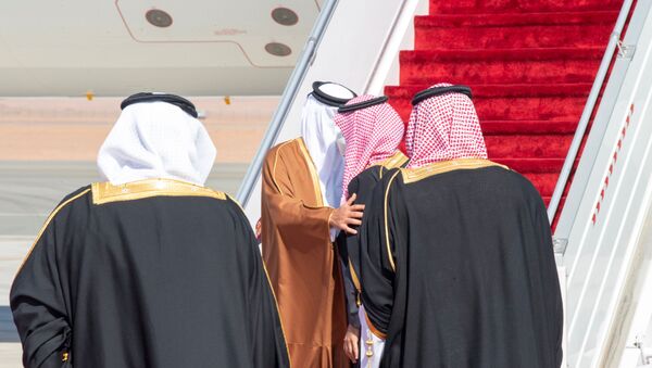 Suudi Arabistan Veliaht Prensi Muhammed bin Selman - Katar Emiri Şeyh Temim bin Hamed Al Sani - Sputnik Türkiye