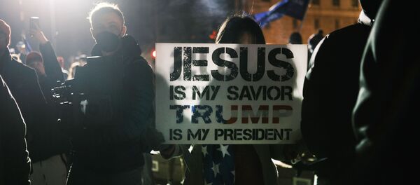 Trump destekçileri seçim protestoları için başkent Washington'da Trump destekçileri seçim protestoları için başkent Washington'da - Sputnik Türkiye