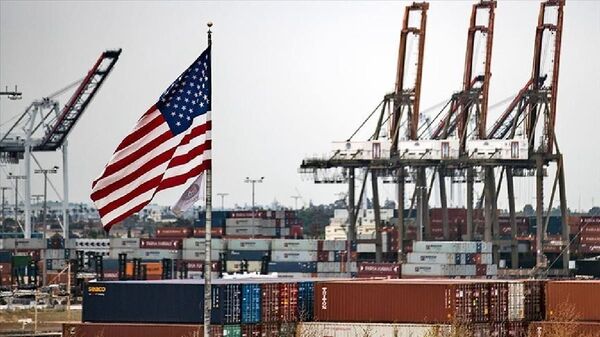 ABD ticaret açığı, abd bayrağı-ekonomi, abd ekonomisi - Sputnik Türkiye