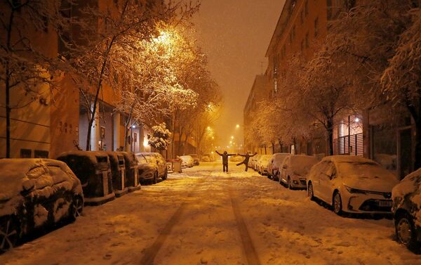 İspanya'da Filomena kar fırtınası - Sputnik Türkiye