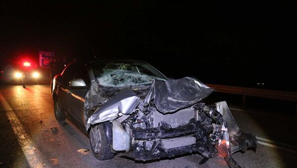 Kaza yapan otomobil sürücüsü yaralı arkadaşını bırakarak kaçtı - Sputnik Türkiye
