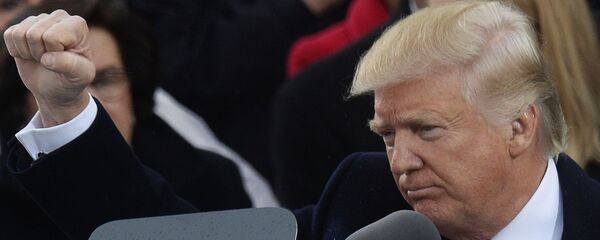 Президент США Дональд Трамп на церемонии инаугурации в Вашингтоне - Sputnik Türkiye