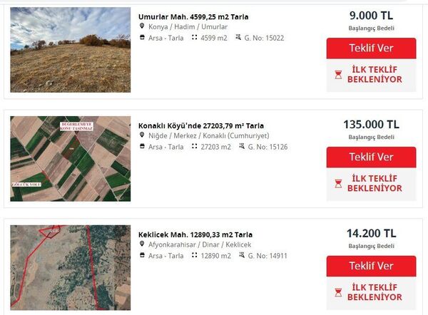 Ziraat Bankası borcunu ödeyemeyen çiftçilerin tarlalarını satışa çıkardı - Sputnik Türkiye