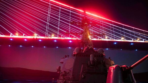 ABD Donanması'ndan İstanbul Boğazı'nda 'kırmızı ışık' paylaşımı - Sputnik Türkiye