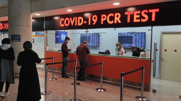 Esenboğa Havalimanı koronavirüs test merkezi, PCR - Sputnik Türkiye