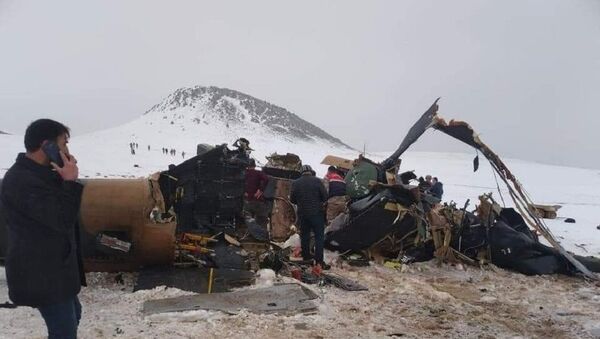 Bitlis'te düşen helikopter - Sputnik Türkiye