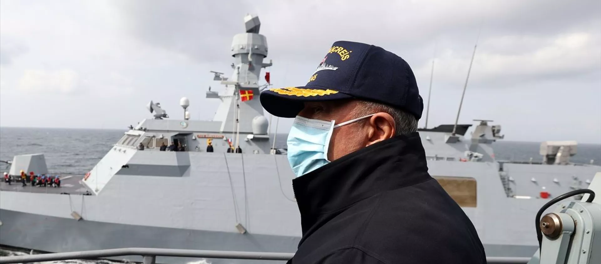 Milli Savunma Bakanı Hulusi Akar, Mavi Vatan 2021 Tatbikatı'na katılmak üzere Çanakkale'ye geldi. - Sputnik Türkiye, 1920, 06.03.2021
