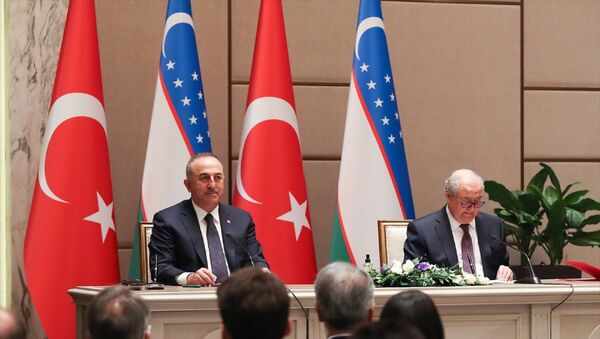  Dışişleri Bakanı Mevlüt Çavuşoğlu, Özbekistan Dışişleri Bakanı Abdulaziz ​​Kamilov - Sputnik Türkiye