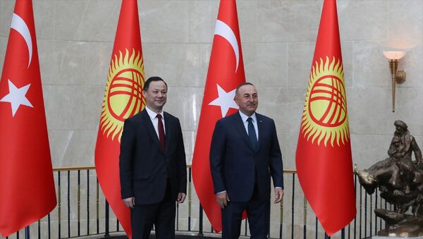 Dışişleri Bakanı Mevlüt Çavuşoğlu, Kırgızistan Dışişleri Bakanı Ruslan Kazakbayev  - Sputnik Türkiye
