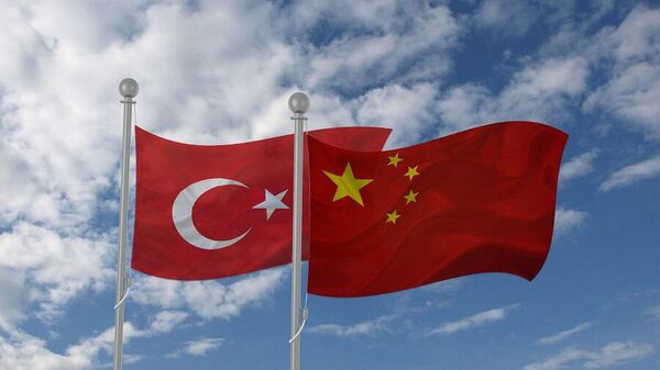 Çin ve Türkiye bayrakları - Sputnik Türkiye