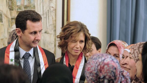 Beşar Esad ile eşi Esma Esad’ın P - Sputnik Türkiye