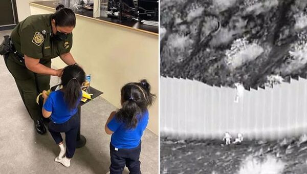 ABD ile Meksika sınırındaki 4.5 metrelik duvardan atılan iki kız kardeş ailesine kavuşacak - Sputnik Türkiye