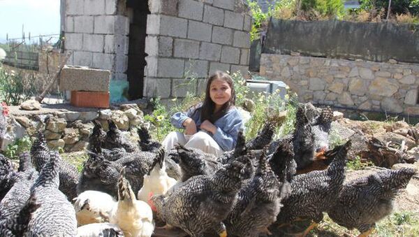 Yılbaşı harçlığıyla 20 civciv alan 9 yaşındaki Lidya'nın 65 tavuğu oldu - Sputnik Türkiye