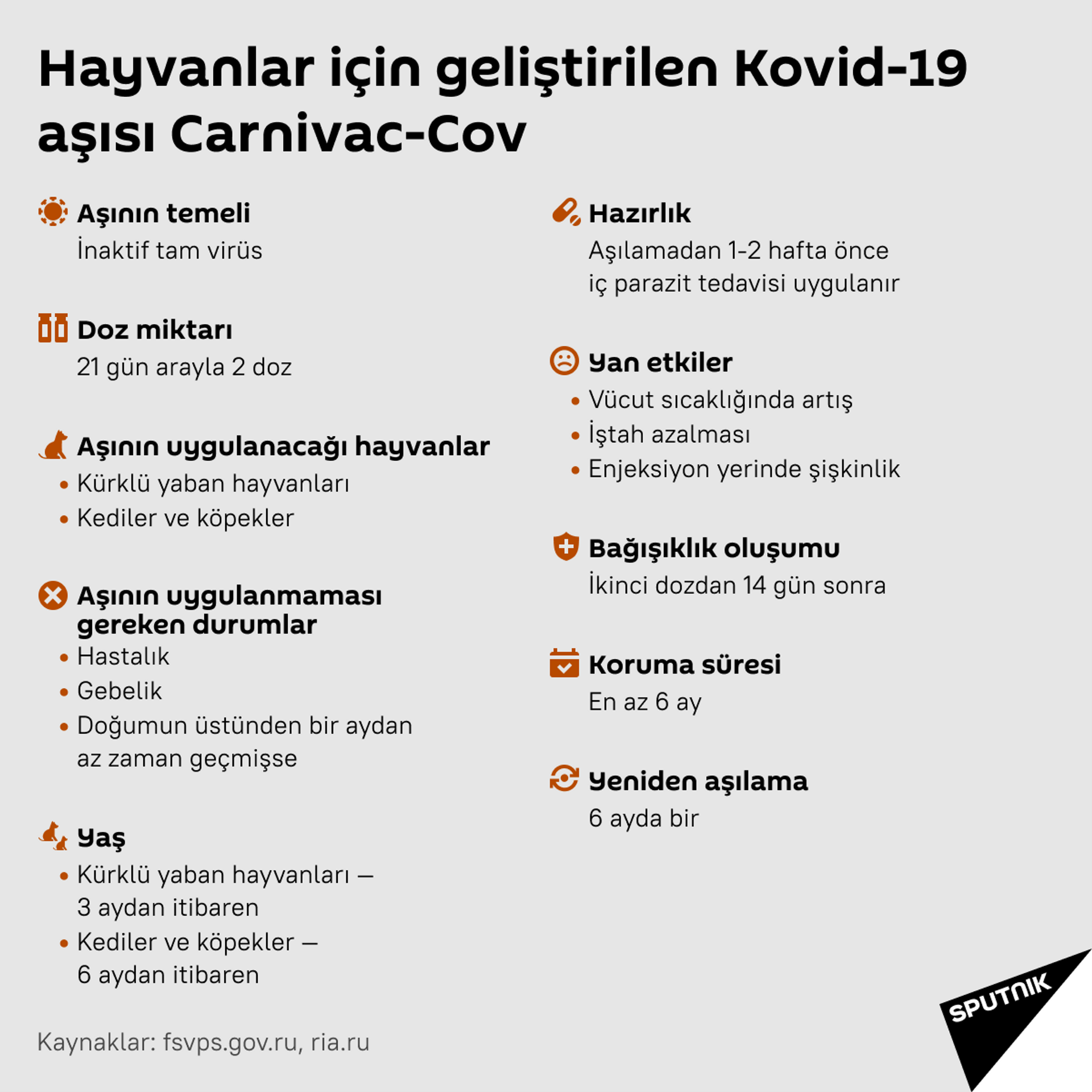 Rusya’nın hayvanlar için geliştirdiği Kovid-19 aşısı Carnivac-Cov - Sputnik Türkiye, 1920, 27.05.2021