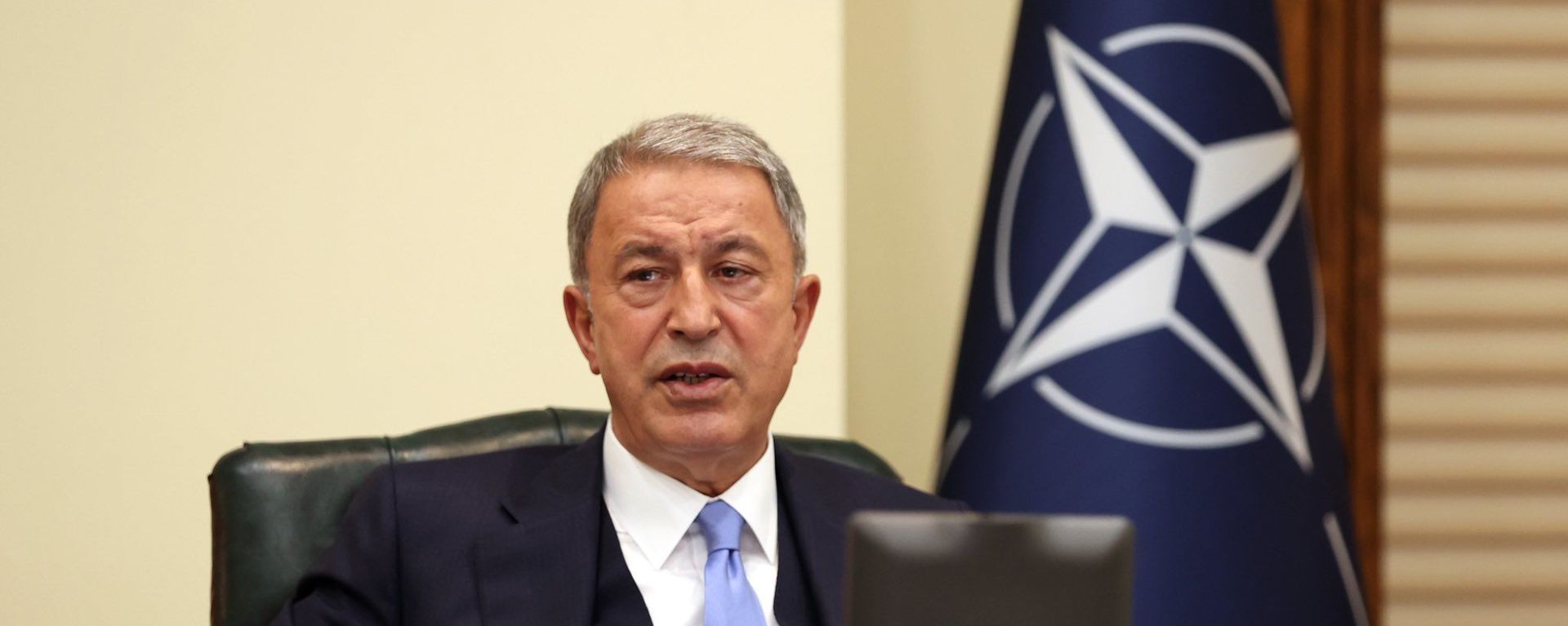 Milli Savunma Bakanı Hulusi Akar, NATO Savunma Bakanları Toplantısı'nda - Sputnik Türkiye, 1920, 23.06.2021