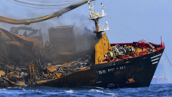 Sri Lanka'da bir kısmı batan kimyasal madde yüklü geminin kara kutusu kurtarıldı - Sputnik Türkiye