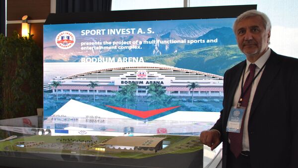 Rusya-Türkiye İş Konseyi Başkanı Palankoyev, Rus-Türk ortak yatırım projesi olan çok fonksiyonlu spor ve eğlence kompleksi Bodrum Arena’nın yapımıyla ilgili detayları paylaştı. - Sputnik Türkiye