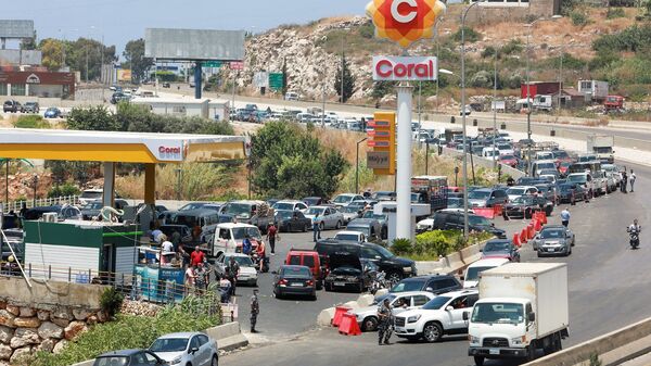 Lübnan -  benzin krizi - Sputnik Türkiye