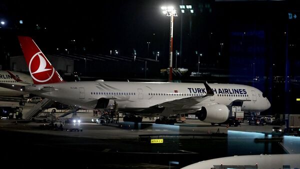 Mehmet Aydın, Brezilya'nın Sao Paulo kentindeki Guarulhos Uluslararası Havalimanı'ndan Türkiye saati ile 09.40'ta havalanan THY'nin TK16 sefer sayılı uçağıyla saat 22.30'da İstanbul Havalimanı'na getirildi. - Sputnik Türkiye