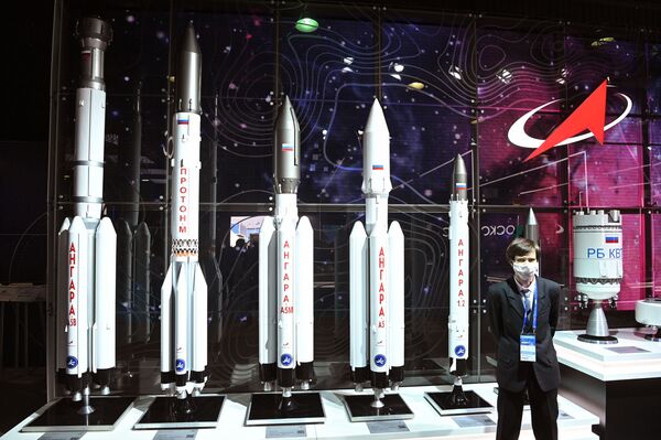 Rusya devlet uzay ajansı Roscosmos’un standı. - Sputnik Türkiye