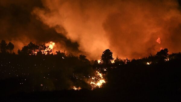 Yunanistan’ın başkenti Atina yakınlarındaki bölgede ormanlık alanda çıkan ve yerleşim yerlerini etkisi altına aldığı belirtilen yangının yeniden alevlendiği bildirildi. - Sputnik Türkiye