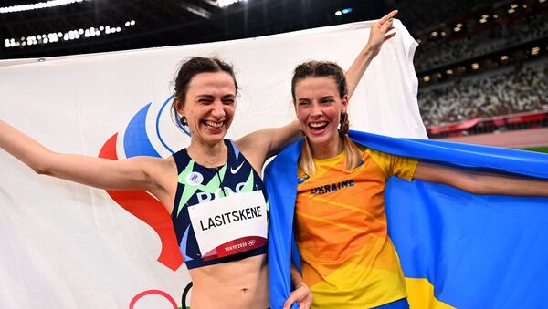 Rus sporcu Mariya Lasitskene - Ukraynalı atlet Yaroslava Maguçih - Sputnik Türkiye