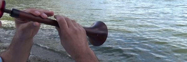 Alibey Barajı'nda zurna çalan kişi - Sputnik Türkiye