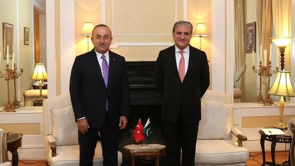 Dışişleri Bakanı Çavuşoğlu, Pakistan Dışişleri Bakanı Kureyşi ile görüştü - Sputnik Türkiye