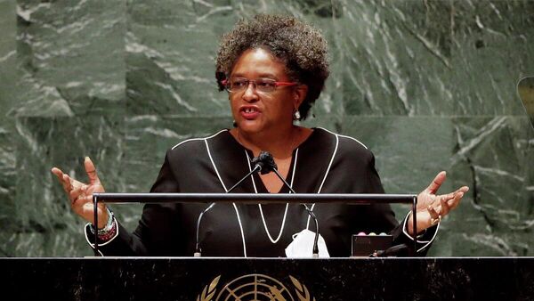 Barbados Başbakanı Mia Amor Mottley - Sputnik Türkiye