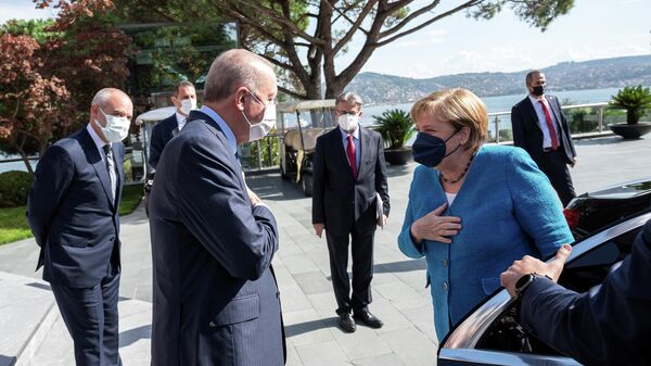 Erdoğan Merkel, Merkel'in Türkiye ziyareti - Sputnik Türkiye