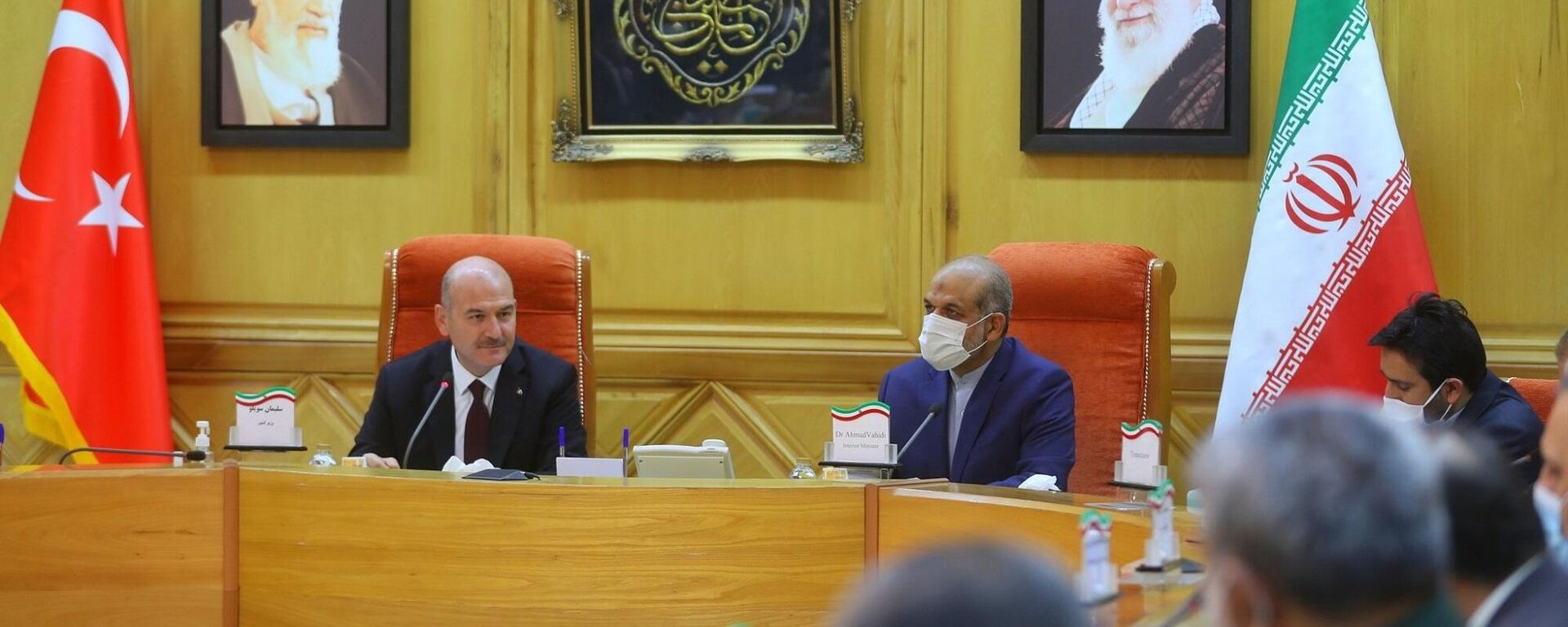 İçişleri Bakanı Süleyman Soylu, İran’ın başkenti Tahran’da İran İçişleri Bakanı Ahmed Vahidi ile ikili ve heyetler arası görüşme gerçekleştirdi. - Sputnik Türkiye, 1920, 21.10.2021
