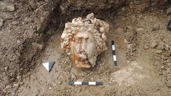 Aizanoi Antik Kenti kazısında 'Afrodit' ve 'Dionysos' heykel başları bulundu
 - Sputnik Türkiye