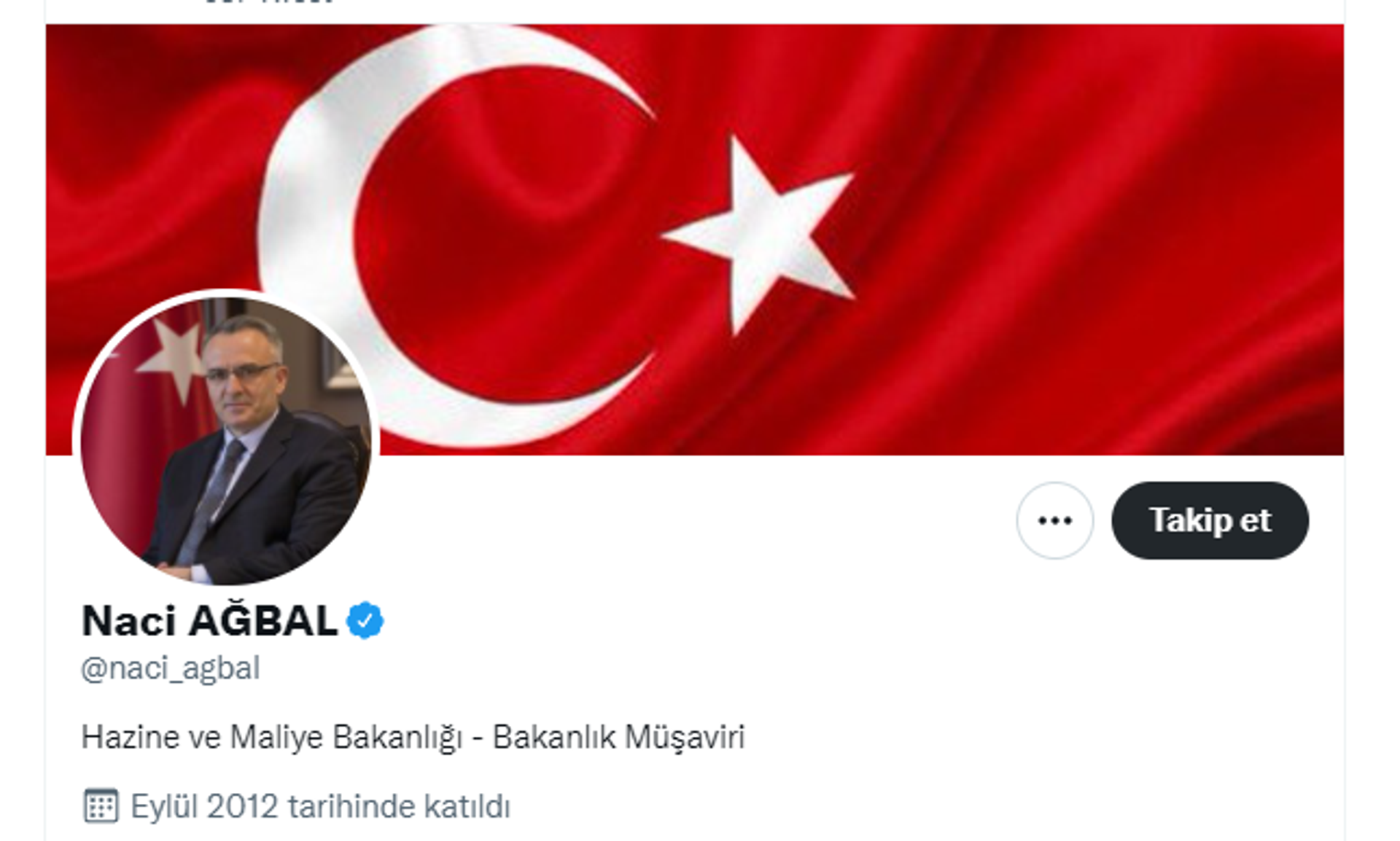Naci Ağbal Twitter bio'su - Sputnik Türkiye, 1920, 02.11.2021
