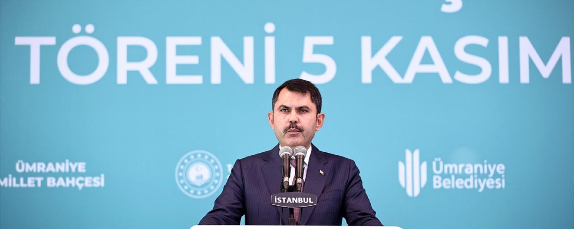 Çevre, Şehircilik ve İklim Değişikliği Bakanı Murat Kurum, Ümraniye Millet Bahçesi Açılış Töreni'ne katılarak konuşma yaptı.
 - Sputnik Türkiye, 1920, 05.11.2021