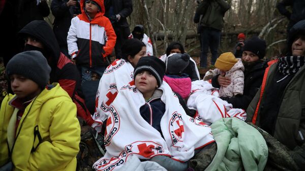 Belarus-Polonya sınırdaki göçmen krizi - Sputnik Türkiye