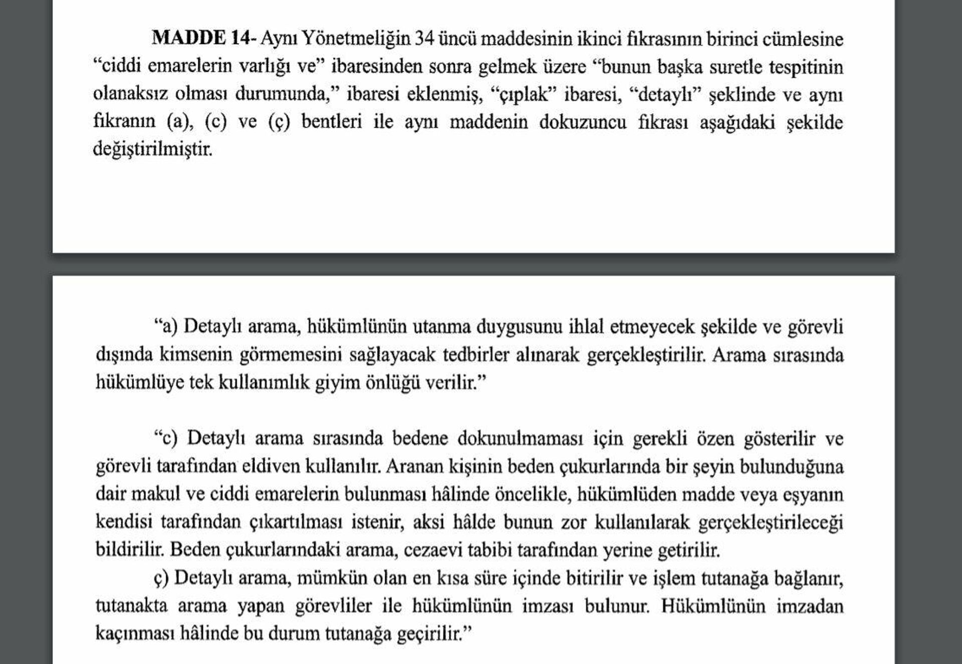 Ceza İnfaz Kurumları Yönetmeliğinde yapılan bazı değişiklik - Sputnik Türkiye, 1920, 12.11.2021