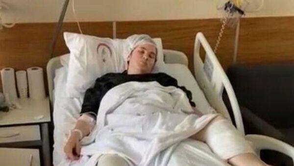 Üsküdar'da boşandığı eşi tarafından silahla vurularak yaralanan 3 çocuk annesi Fikrinaz Gürdeğin - Sputnik Türkiye