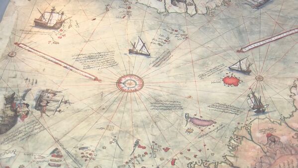 Piri Reis'in dünya haritası yeniden Topkapı Sarayı'nda sergilenmeye başlandı - Sputnik Türkiye