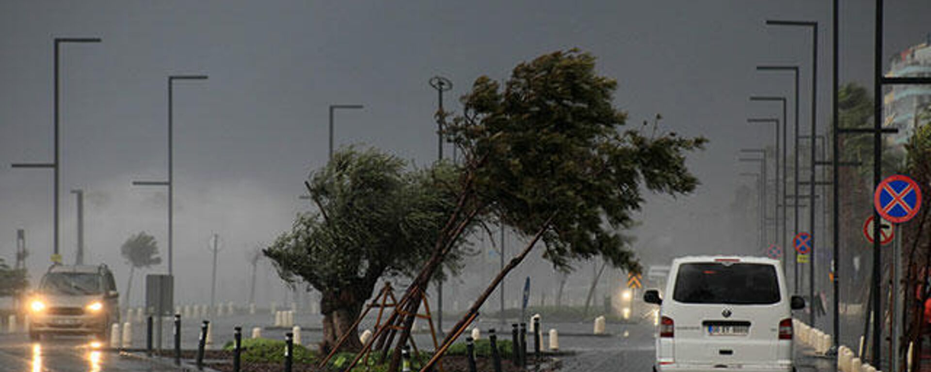 Antalya'da fırtına etkisini artırdı: Dev dalgalar oluştu, ağaçlar devrildi - Sputnik Türkiye, 1920, 01.02.2022