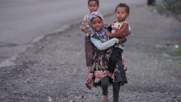 Yemen'de çocuk sığınmacılar - Sputnik Türkiye