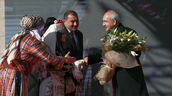 CHP Genel Başkanı Kemal Kılıçdaroğlu, Ankara’nın Elmadağ ilçesinde toplu açılış ve temel atma törenine katıldı.  - Sputnik Türkiye