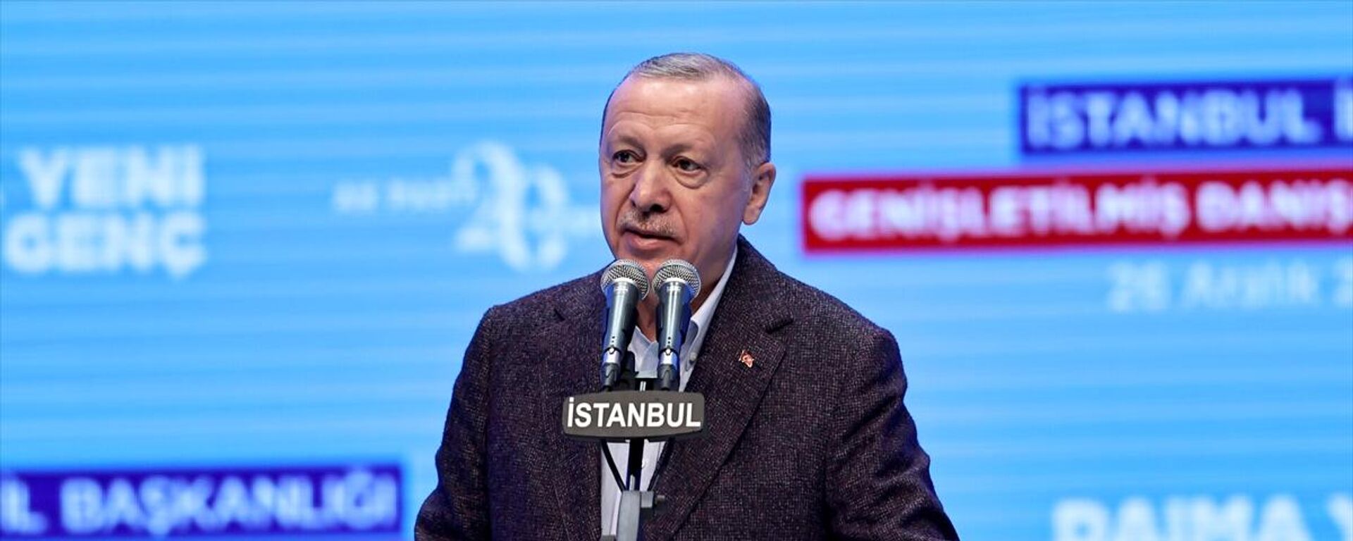 Cumhurbaşkanı Erdoğan, AK Parti İstanbul Genişletilmiş İl Danışma Meclisi Toplantısı'nda konuştu. - Sputnik Türkiye, 1920, 31.12.2021