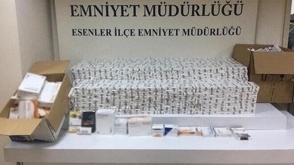 İstanbul'da operasyon: 91 bin kaçak ilaç ele geçirildi - Sputnik Türkiye