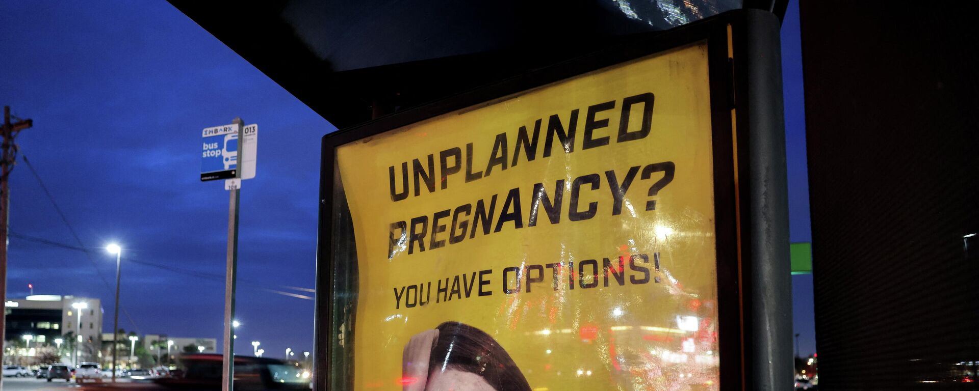 İstenmeyen hamilelik yaşayan kadınlar için evlatlık verme hizmetlerinin tanıtımını yapan otobüs durağı ilanı (ABD, Oklahoma) - Sputnik Türkiye, 1920, 28.12.2021