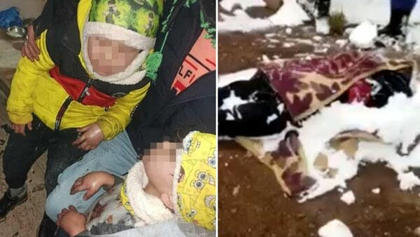 Afgan kadın İran sınırında soğuktan öldü, 2 çocuğu donmak üzereyken bulundu - Sputnik Türkiye